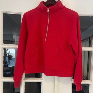GAP Red Half-Zip Women's Sweatshirt